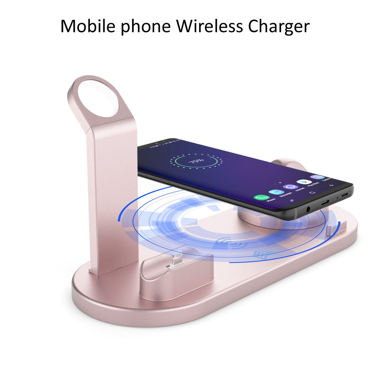 4-in-1 Wireless Charging Station – 15W Fast Charge for iPhone, Apple Watch, AirPods & Android