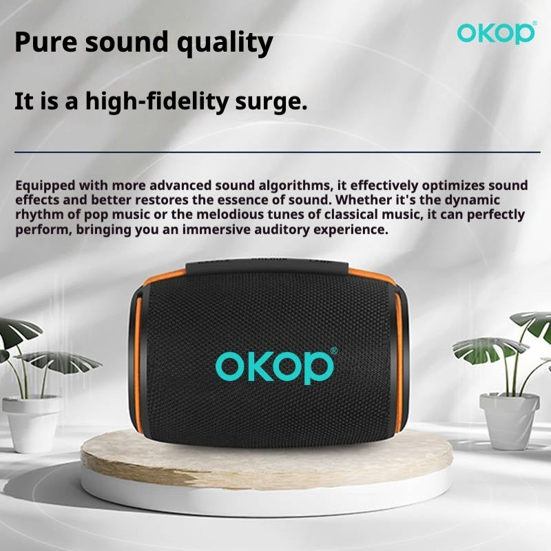 KP-809 Best-Selling Portable Outdoor Bluetooth Speaker Compact Viral Hit With Ambient Breathing Light TF Card Support Desktop Use And Extra Long Battery Life In Stock