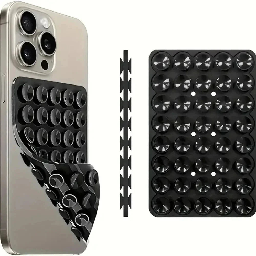 Silicone Suction Phone Holder | Wall Mount Bracket for Hands-Free Viewing
